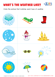 Hows the Weather Worksheet: Free Printable PDF for Kids